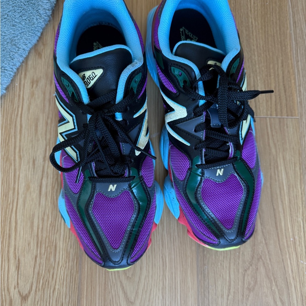 New Balance 9060 Purple and Green Sneakers